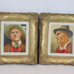 2 Antique Oil Paintings By Franz Leitgab