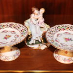 2 Piece Schumann China & Capodimonte, Italy, Figurine Of Mother And Child
