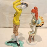 2 Humorous And Bawdy Porcelain Figurines