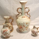 4 Piece Porcelain Vase And Pitcher Set