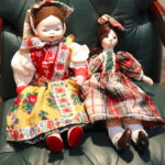2 Large Souvenier Dolls