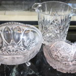 Assorted Crystal Pieces Includes Ice Bucket, Fruit Bowl And Snack Bowl