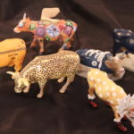 Lot Of 6 Decorative Collectible Cows By Cow Parade