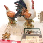 Set Of Intrada Italian Ceramic Roosters Made In Italy With Assorted PlaceMats Sets