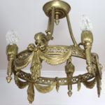 Beautiful Decorative Ribbon Chandelier Chandelier With Brass Finish