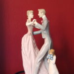 Lladro Figurine Of Dancing Couple Daisa 1978 G - 9 My - 21 And Willow Tree Figure