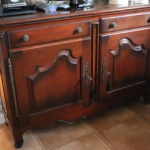 vWood Buffet Cabinet With 2 Drawers And Key