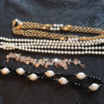 Costume Jewelry Lot With Faux Pearl Necklaces