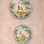 Set Of 4 Decorative Deer Animal Plates By Stos Martiles Talavera