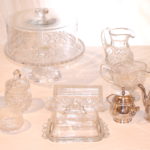 Lot Of Assorted Decorative Glassware With Coffee And Teapot