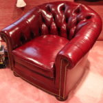 Beautiful Leather Chesterfield Style Chair From Schafer Bros