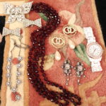 Women's Costume Jewelry Including Necklaces, Shoe Buckles, And Earrings