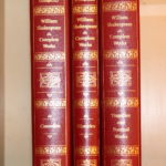 Three Leather Bound Books By The Franklin Library Of William Shakespeare Complete Works