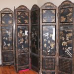 Six Panel Asian Screen From Japan