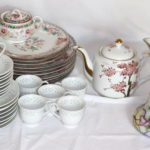 Mixed Lot Of Assorted Asian Style Plates By Noritake Nippon And Teapot By Koshida