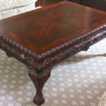 Carved Wood Coffee Table With Claw Feet By Universal Furniture