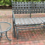 Brown Jordan Outdoor Glider And End Table