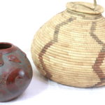 Amazonian Ceramic Pottery And Woven Basket