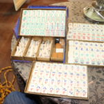Vintage Mahjong Tile Set With Case And Rule Book " The Ancient Game Of The Mandarins "