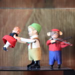 Vintage Wind Up Toys By Schuco Solisto, Monkey Playing Violin & Boy Swinging Girl