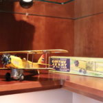 Vintage Friction Curtis Jenny Trainer Tin Airplane Toy With Prop And Original Box