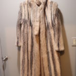 Full Length Fox Coat With Belt Size 6-8