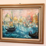 "Grand Canal " Venetian Oil Painting Signed By Russin With COA