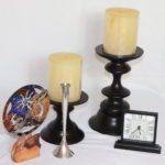 Candle Pedestals From Pottery Barn With Crate & Barrel Candles With Sterling Weighted Vase