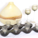 Large TearDrop Shape Vase With TeaLight Candle Sets