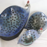 Guinnea Fowl Ceramics From Porcupine Ceramic Co. South Africa Sizes Range 4-9" Tall