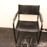Italian Made Black Leather Office Chair
