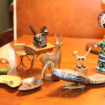 Lot Of Decorative Collectibles Including Elephants And Carved Figurines