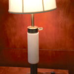 Brass Lamp With Porcelain Center