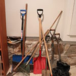 Lot Of Assorted Yard Tools Various Sized Shovels For Snow And Dirt