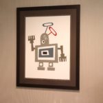 Framed Robot Print