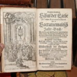 Lot Of 24 Antique Books Includes J. M. Herves Manuale Theologie, 1751 Schulder Liebe Das Sacrament