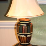 Decorative Painted Book Lamp With Treasure Island Book Storage Box