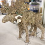Large Holiday Moose Lawn Ornaments