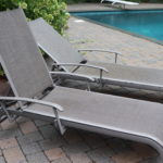 Pair Of Sunbrella Outdoor Lounge Chairs
