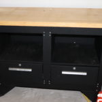 WorkBench With Storage Shelves And Drawers