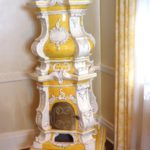 Ceccarelli Handmade Baroque Stove In Yellow From Florence Italy