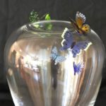 Beautiful Marquis Waterford Crystal Vase With Hand Blown Butterflies