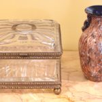 Beautiful Hand Blown Murano Glass Vase And Glass Box