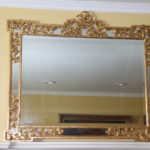 Carved Quality Gilt Wood Mirror With Gold Leaf Detail From Florence Italy