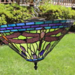 Tiffany Style Dragonfly Stained Glass Light Fixture