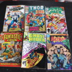 Mixed Lot Of 6 Comics Titles Include Thor, Power Pack, Fantastic Four And More Condition Varies
