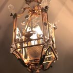 Crystal And Iron Birdcage Chandelier. Artisan Crafted By Banci Of Florence Italy