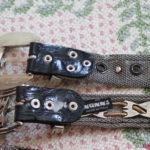 Lot Of Women's Belts Includes Includes Snake Skin With Stones And Cool Skull Bucket Belt Size S - M