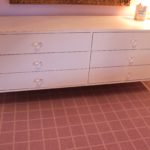 70's Style Formica Dresser With Lucite Sides And Knobs