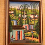 Framed Tropical Painting